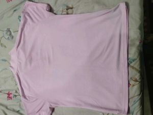 Pink Polo Neck T-Shirt