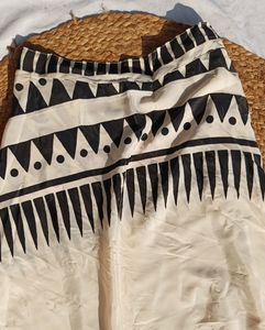 Bohemian Geometric Print Wrap Maxi Skirt