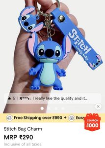 Stitch 'Lovely Baby' Keychain