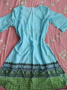 Blue Printed Kurta Aurelia XXL