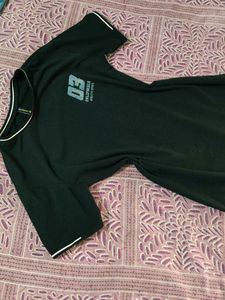 Casual Black Graphic Print t-shirt Dress