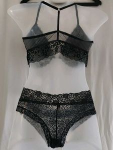 Lace Bralette and Panty Set