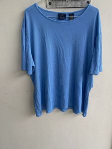 Light Blue Ribbed T-Shirt