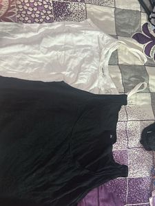 Combo- White And Black Undershirt