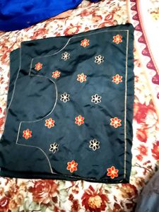 Embroidered thread work  Elephant Blouse piece