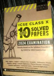 ICSE Class 10 Solved Papers 2024