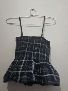 navy blur chax top