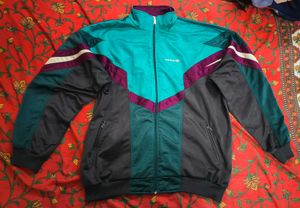 adidas vintage Track Jacket Teal Purple