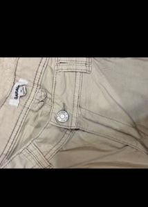 Cream Cargo Pants