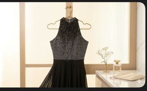 Lovely Halter Neck Grey &amp; Black Jumpsuit