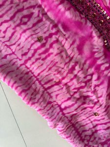 Stunning Pink Saree with Sequins