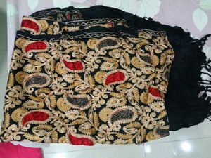 Embroidered Dupatta with Paisley Design