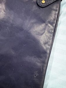Rabeanco butter soft calf Leather Fold-over Clutch