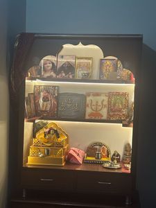 Elegant Wooden Puja Ghar