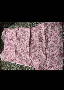Pink Floral Print Kurta
