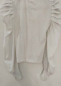 Chic White Puff Sleeve Top