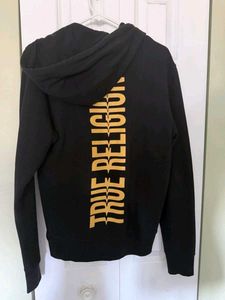 True Religion Men's Black Zip-Up Hoodie