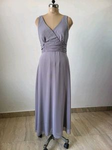 Elegant Grey Maxi Dress