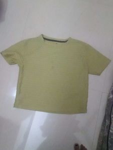 Basic lime green crop top
