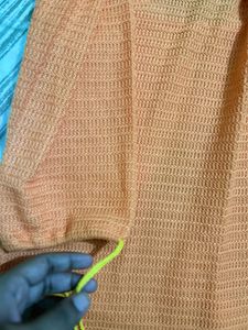 Vibrant Orange Cut-Out Mini Dress
