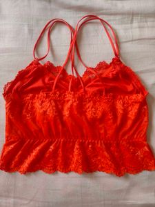 Red Lace Bralette