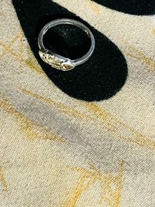 Elegant Silver Ring with Stones