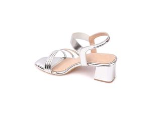 Gold Block Heel Sandals