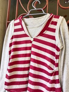 Beautiful Winter Top With Fancy Outer 🤎🤎🤎