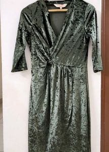 all about you Velvet Wrap Dress
