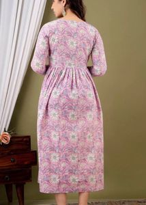 Pink Floral Maternity Kurta