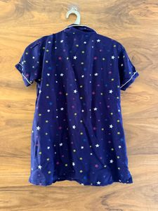 Cute Star Print Pajama Top