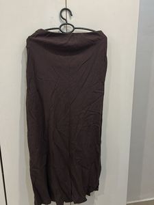 Mango Dark Brown Maxi Skirt
