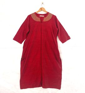 Maroon Long Kurta (Women)