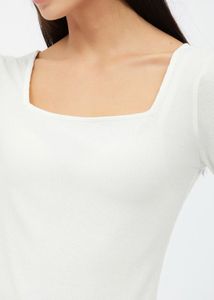 White Long Sleeve Top.