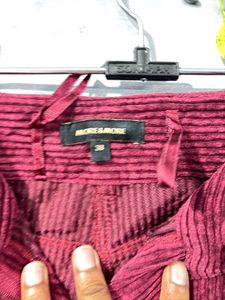 Maroon Corduroy Pants