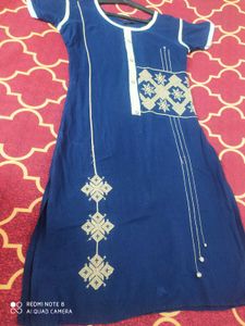Elegant Navy Blue Kurta