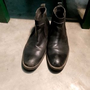 Men Black Leather Chelsea Boots|Only for Today🔥