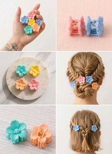 🎀 Pack of 12 Mini Hair Clutches | Flowers, Hearts