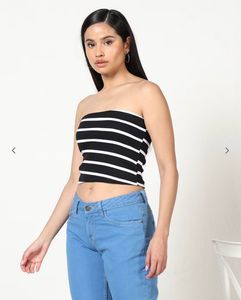 Striped Tube Top - Trendy &amp; Versatile