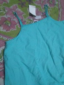 Teal Spaghetti Strap Top