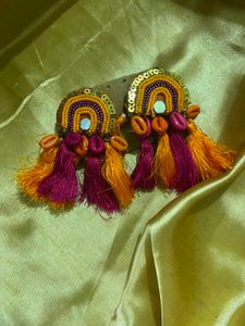 Boho Rainbow Tassel Earrings