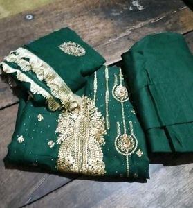 Designer Green Kurta Set