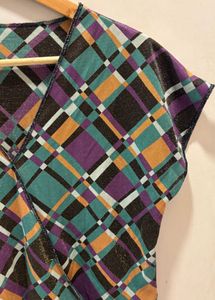 Beautiful Multi Colour  Wrap Top