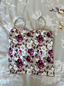 Floral Print Tube Top