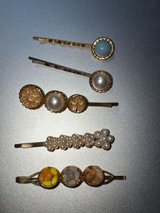 Set of 5 Decorative Hair Pins