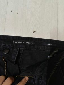 black baggy jeans ,  from snitch