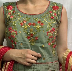 Elegant Embroidered New Long Dress With Duppatta