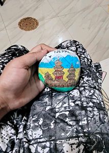 Hand-Painted Temple Rock