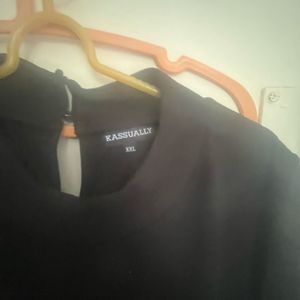 Stylish Black Asymmetrical Kurta