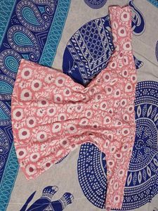 Pink Floral short kurti